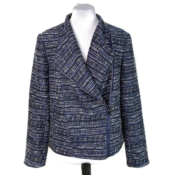 tweed zip jacket